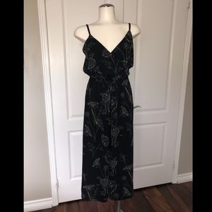 Aritzia Wilfred Melodie Jumpsuit Floral Black